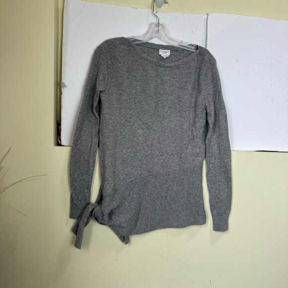 Club Monaco 100% Cashmere Sweater Asymmetrical Hem Pullover Ribbed Soft Knit S - Picture 5 of 14